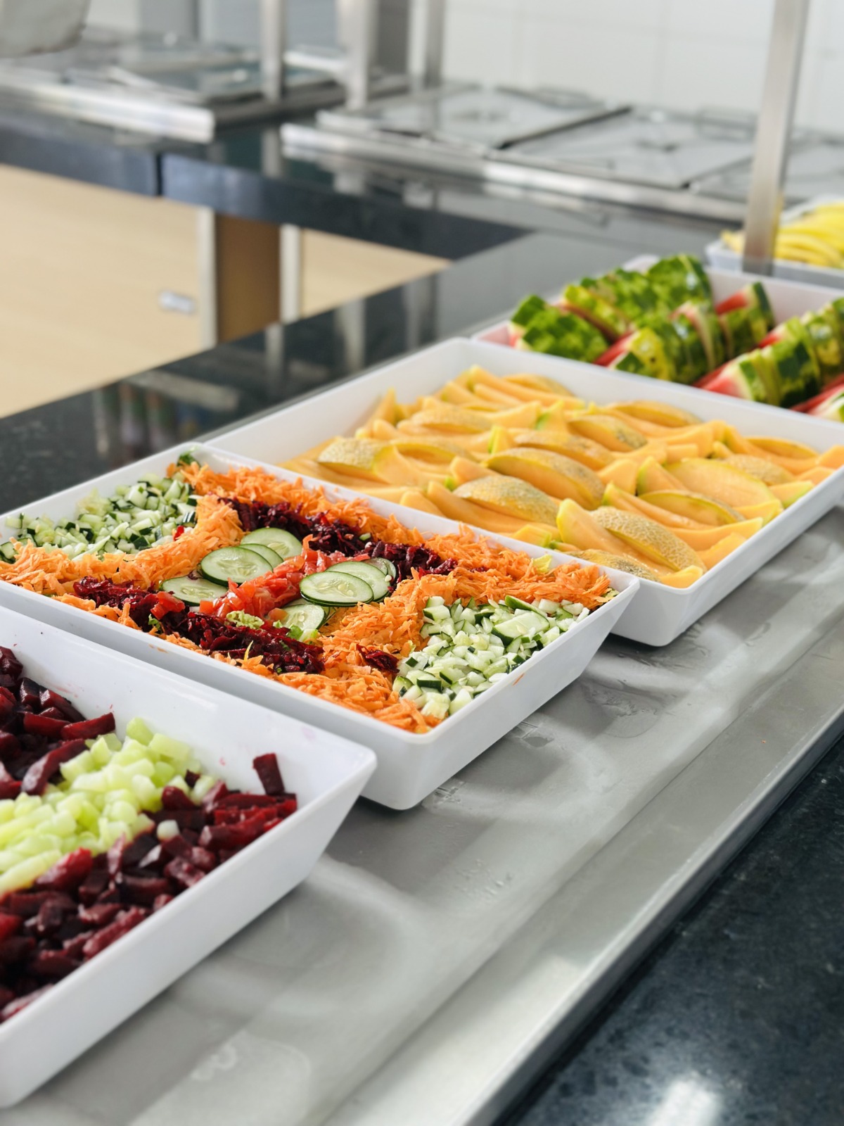 Buffet com frutas frescas